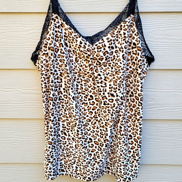 Leopard print cami shirt - 2X - Picture 1 of 6